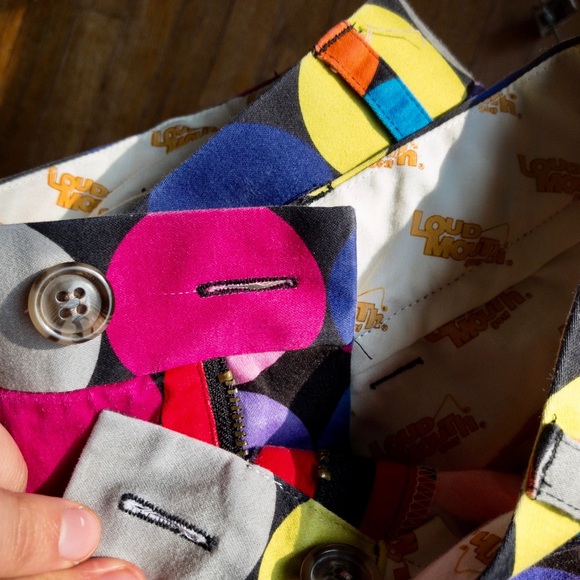 LOUDMOUTH men’s retro golf shorts - Picture 7 of 7